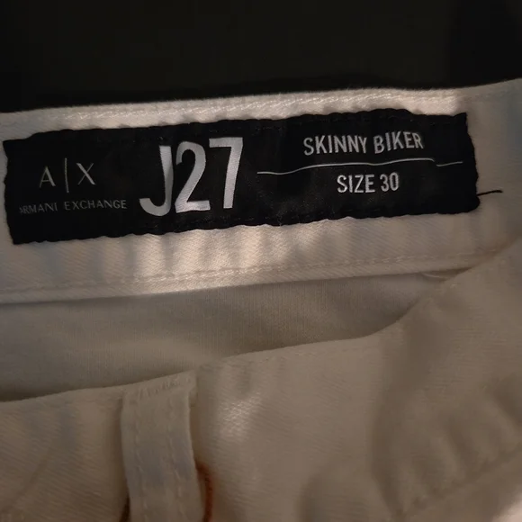 Armani Exchange Men's J27 Skinny Biker Jeans Size 30 - Picture 3 of 5
